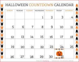 Halloween Countdown Calendar Ideas