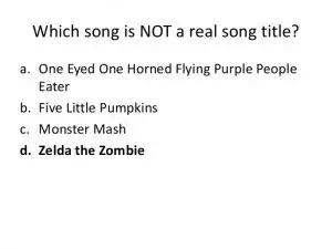 Halloween Song Trivia Questions and Answers