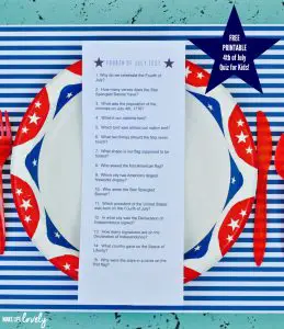 Independence Day Trivia Printable