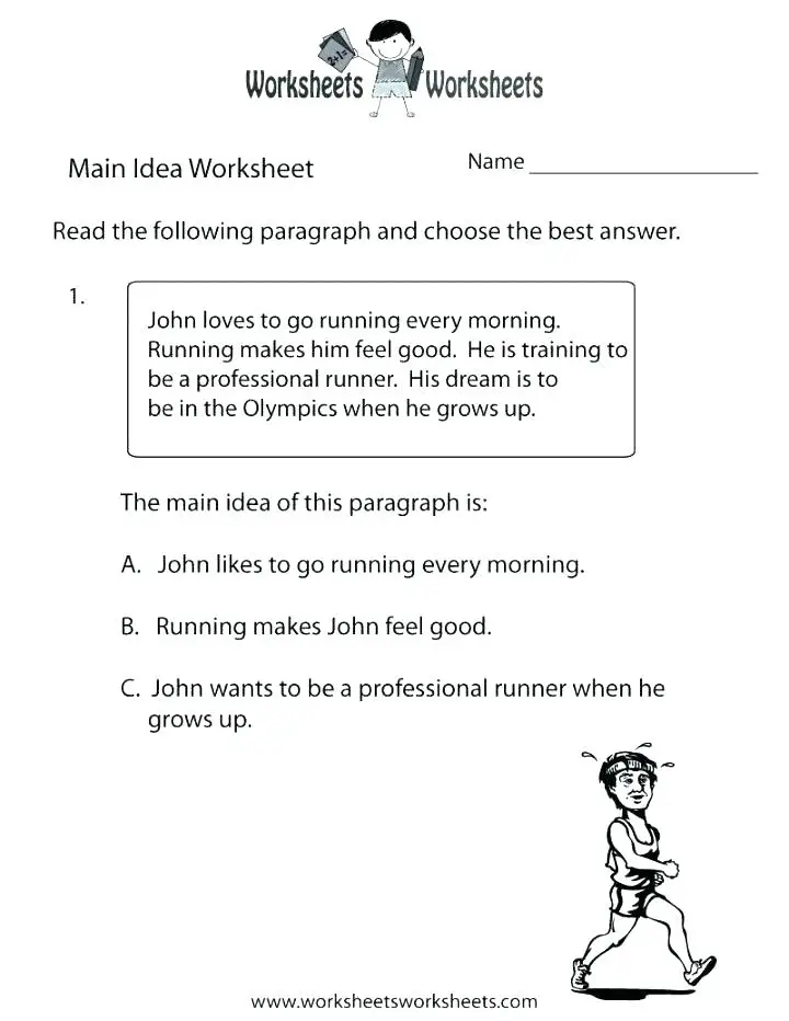 29 Comprehensive Main Idea Worksheets | KittyBabyLove.com