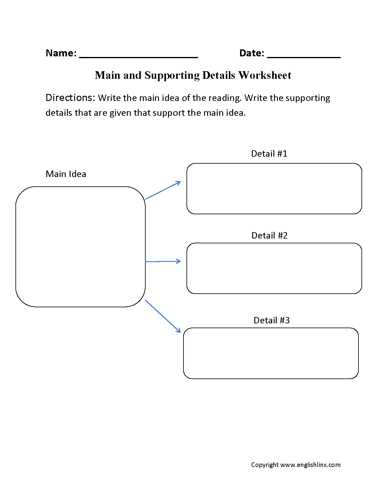 Supporting idea. Main idea and details. Main idea and supporting details. Main idea and details Worksheet. Identifying the main ideas.