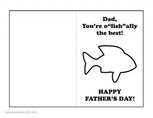 Printable Father’s Day Cards to Color Template