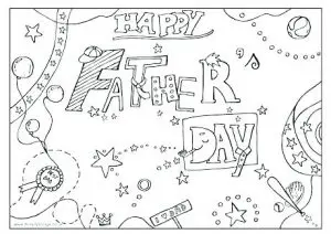 Printable Fathers’ Day Cards to Color