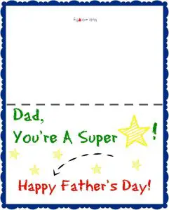 Printable Fathers’ Day Cards to Color and Print