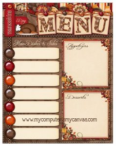 Thanksgiving Meal Planner Ideas