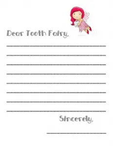 Write a Cute Letter to the Dear Tooth Fairy
