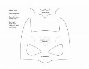 Batman Cutout Mask Printable