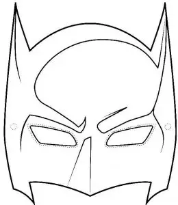 Batman Mask Template Printable