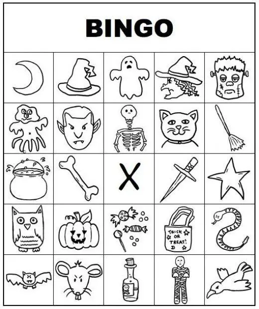21 Eerily Enjoyable Halloween Bingo Cards