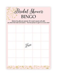 Bridal Shower Bingo