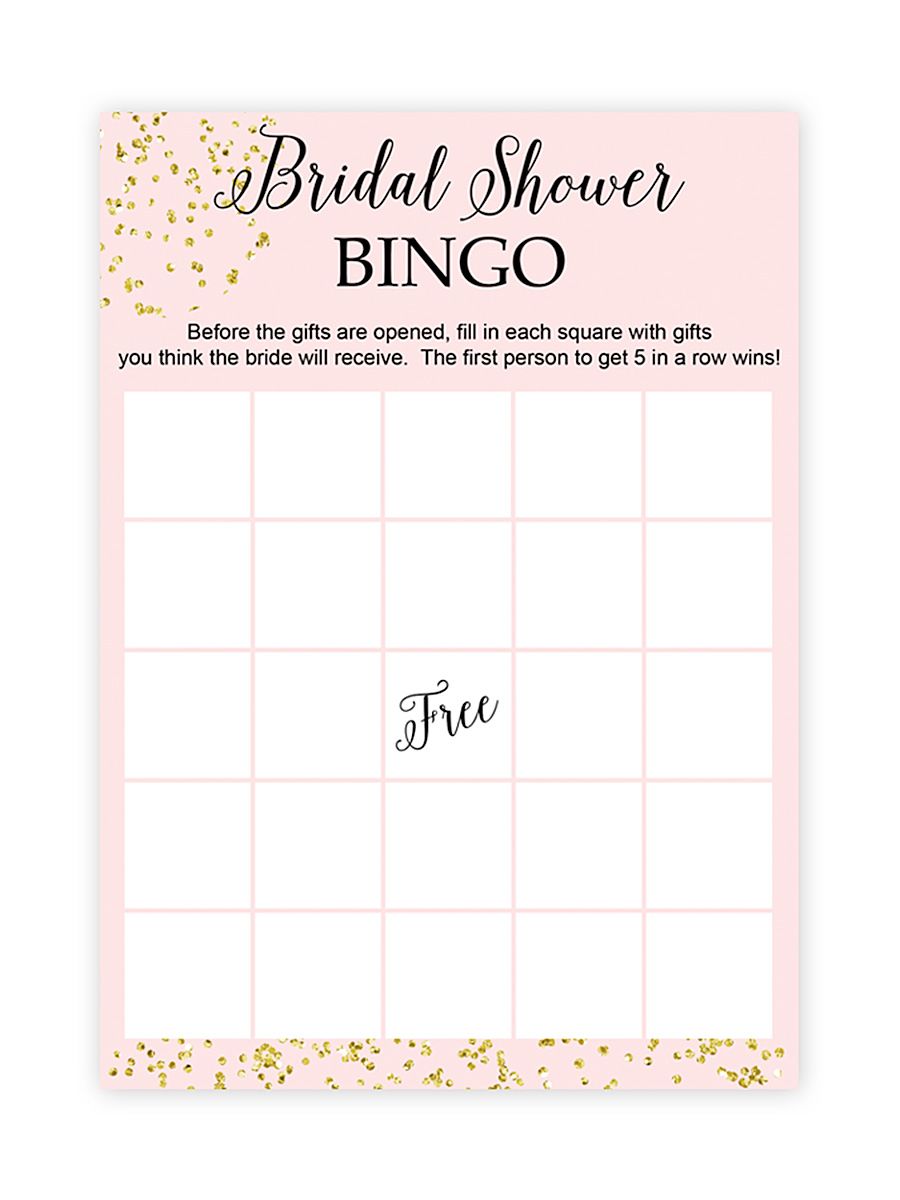 23 Funny Bridal Shower Bingos - Kitty Baby Love Throughout Blank Bridal Shower Bingo Template