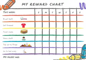 Chore Reward Chart Printable