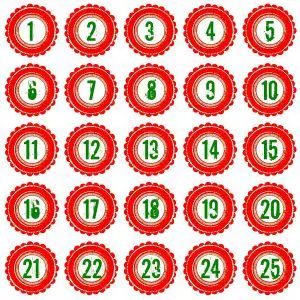 Christmas Countdown Calendars Printable