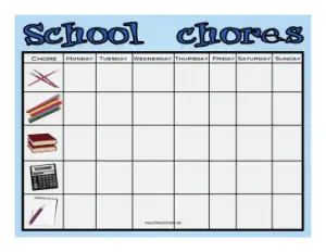Classroom Chore Chart Printable