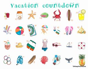 Countdown Calendar for Vacation