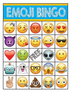 Emoji Bingo Cards