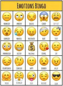 Emoji Bingo Printables