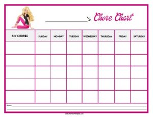 Free Printable Chore and Behavior Charts 