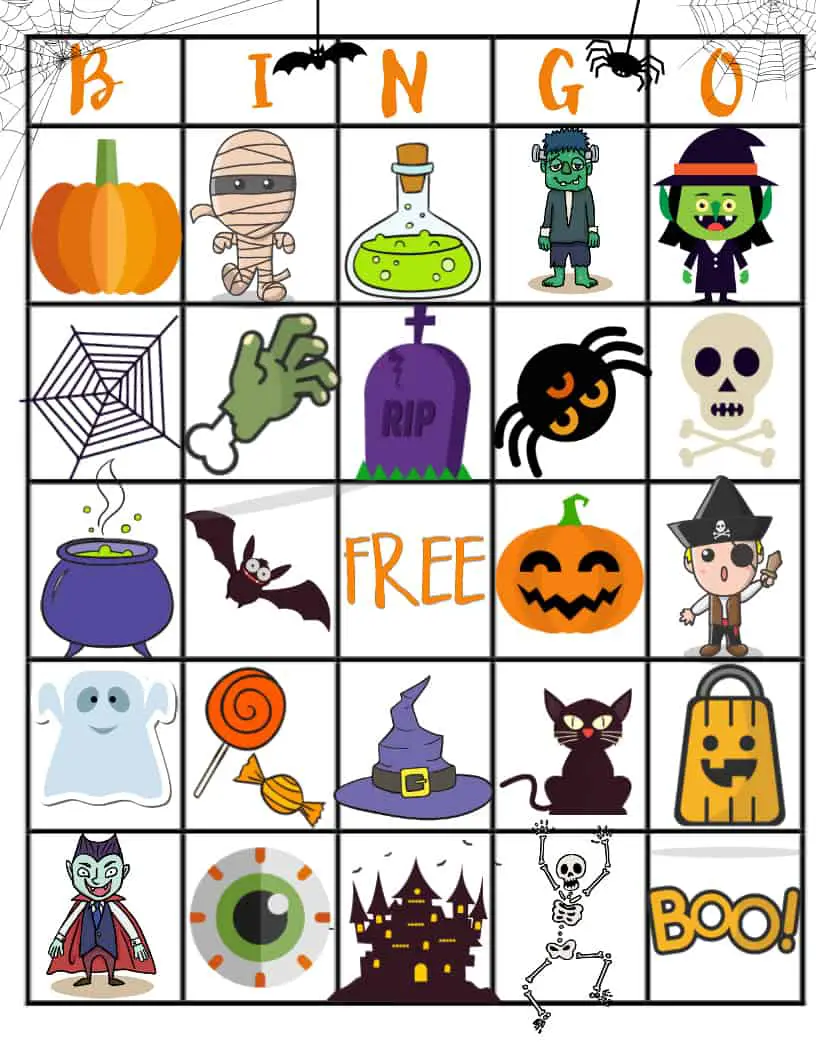 21 Eerily Enjoyable Halloween Bingo Cards