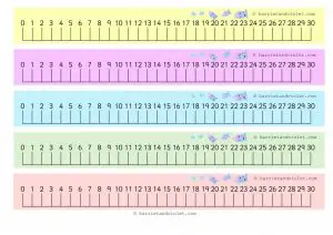 Free Printable Number Line to 30