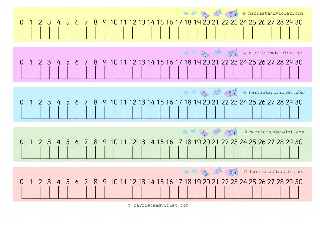 Free Printable Number Line To 30