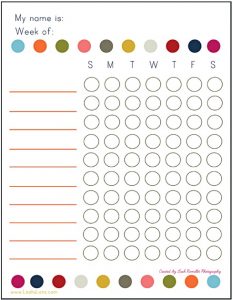 Free Printable Summer Chore Chart