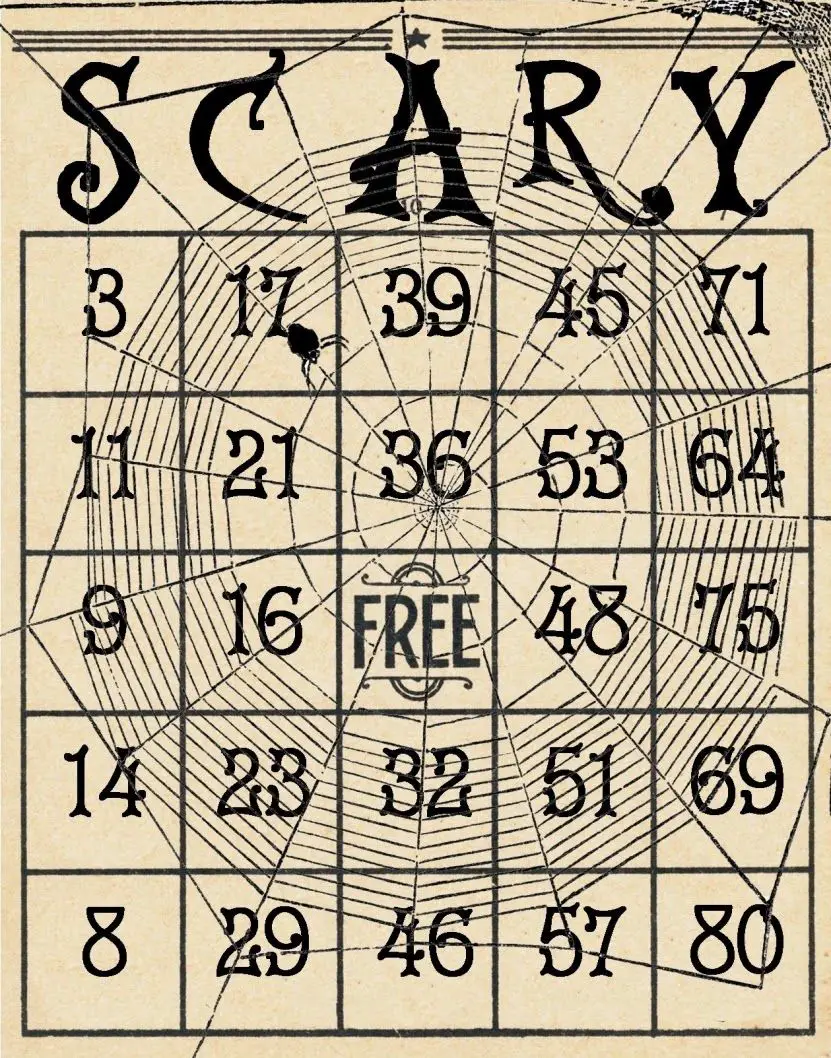 21 Eerily Enjoyable Halloween Bingo Cards Kitty Baby Love