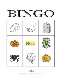 Halloween Bingo for Large Group