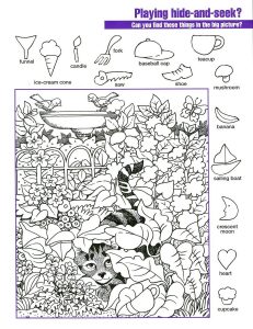 Hidden Picture Worksheets for Adults