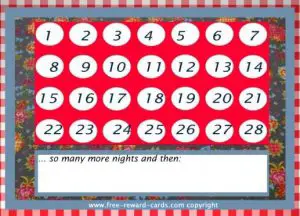 Kids Birthday Countdown Calendar