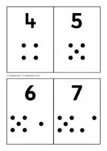 Number Matching Card Printables