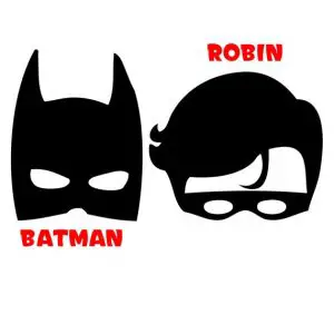 Printable Batman and Robin Masks