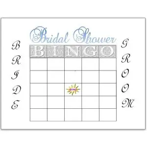 Printable Blank Bridal Shower Bingo Cards