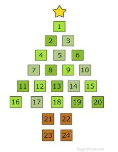 Printable Christmas Countdown Calendar for Kids