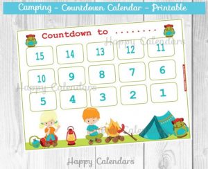 Vacation Countdown Calendar Printable