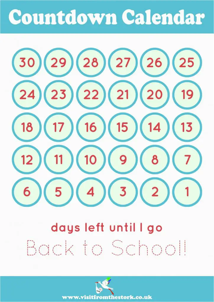 baby countdown calendar printable calendar templates