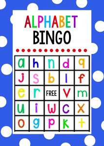 Alphabet Bingo Template
