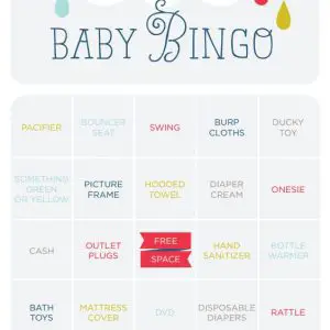 Baby Bingo Cards to Print