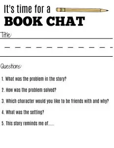 Book Club Questions Printables