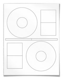 CD Label Print Template