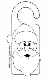 Christmas Door Hanger Template