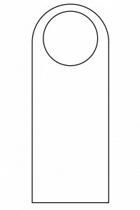 Door Hanger Template for Kids