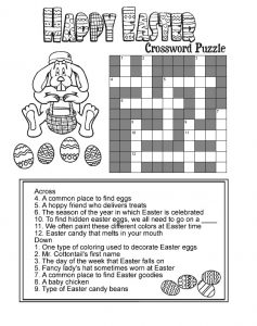 12 challenging easter crossword puzzles kittybabylovecom