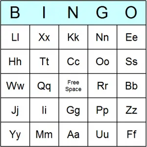 Free Alphabet Bingo Cards