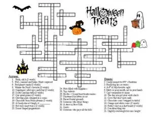 Halloween Crossword Puzzles for Adults