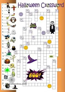 Halloween Figure Crossword