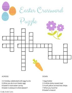 Images of Easter Crossword Puzzle