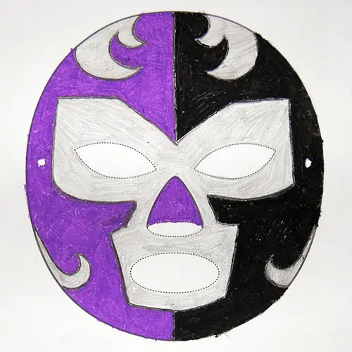 8 Vivid Luchador Mask Templates Kitty Baby Love