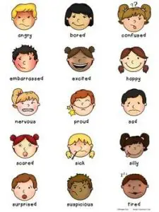 Preschool Feelings Chart
