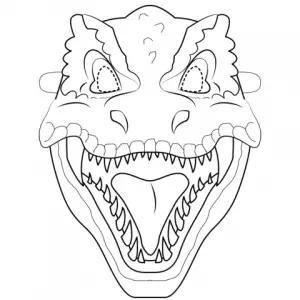 Printable Dinosaur Face Masks